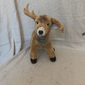 Yomiko Classics Adorable Brown Plush Deer 12" x 12" x 5"